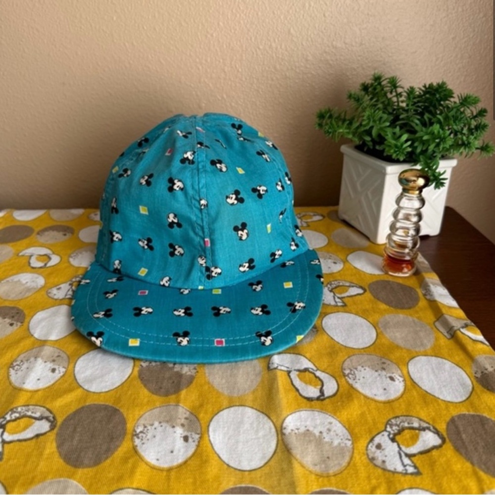 Vintage Disney teal Mickey Mouse baseball hat